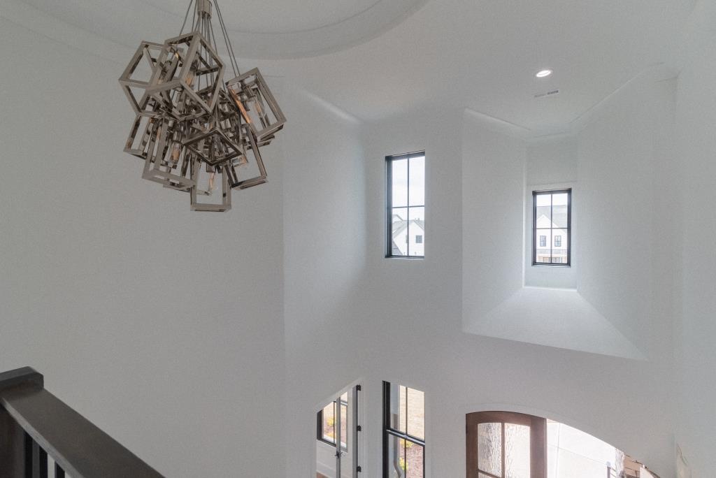 Upstairs View of Foyer Light